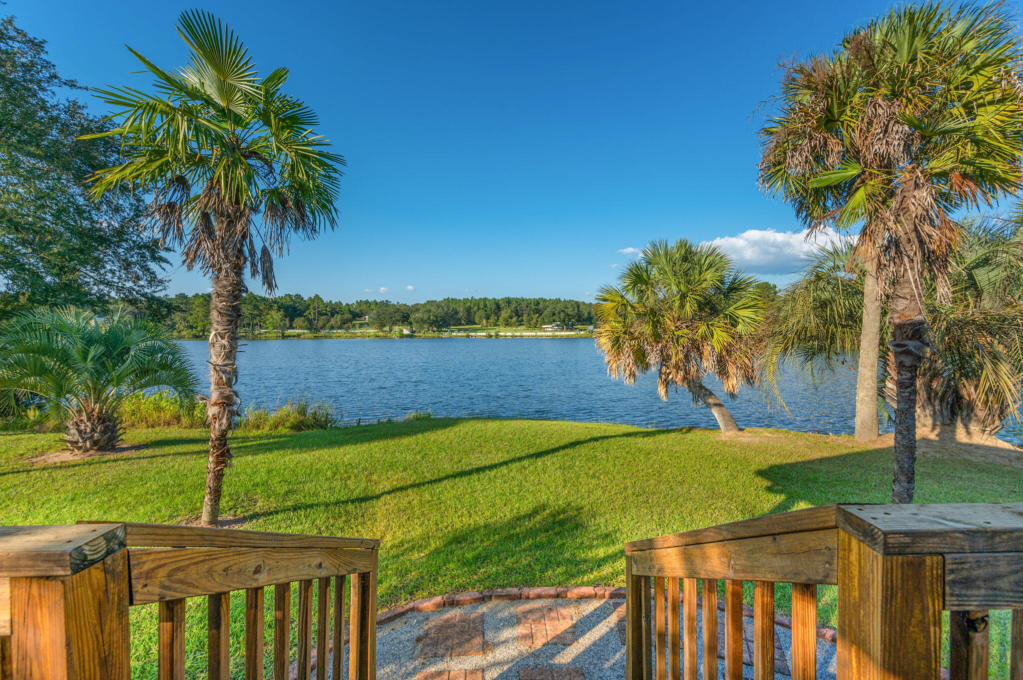 7068 Old River Road Baker, FL 32531 - Photo 1 of 42 a view of a yard with palm trees