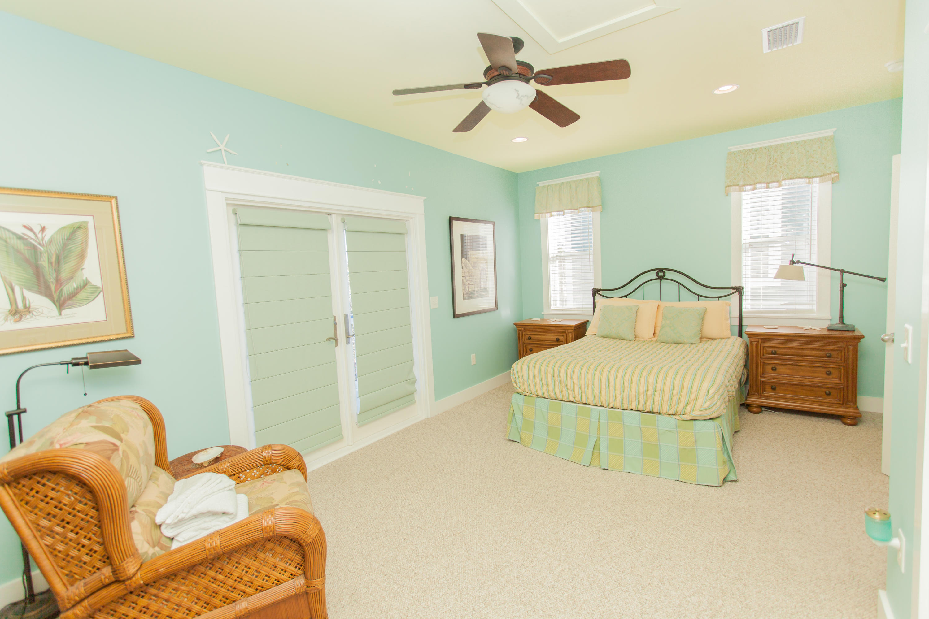 156 Beach Bike Way Inlet Beach, FL 32461 - Photo 43 of 50 a bedroom with a bed and ceiling fan