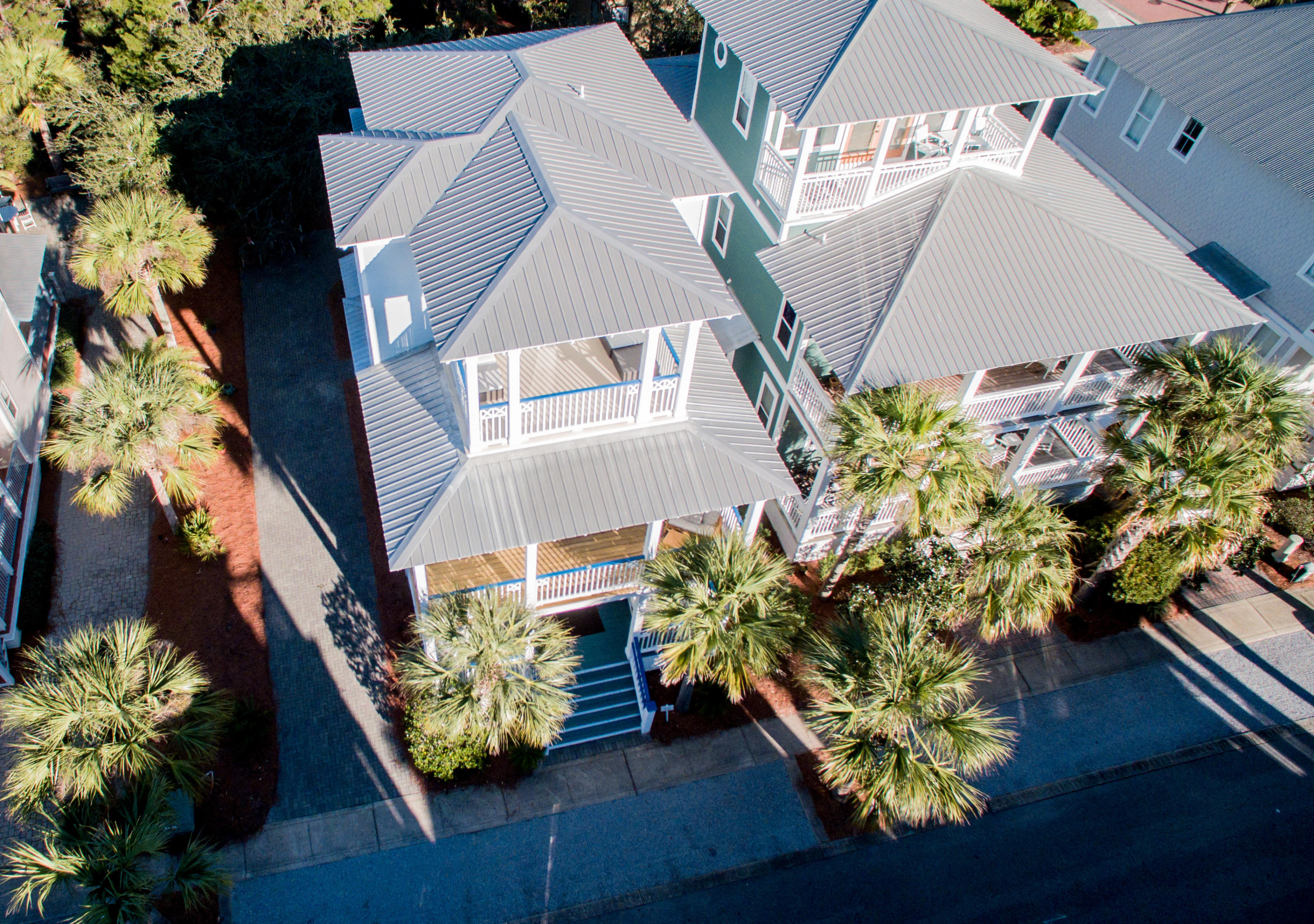156 Beach Bike Way Inlet Beach, FL 32461 - Photo 5 of 50 an aerial view of a house with a yard and a garden