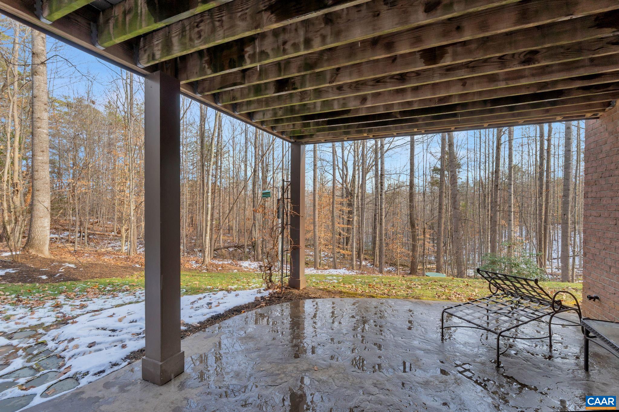 2940 Daventry Lane Charlottesville, VA 22911 - Photo 60 of 67 a view of porch with a couch and wooden fence next to a yard
