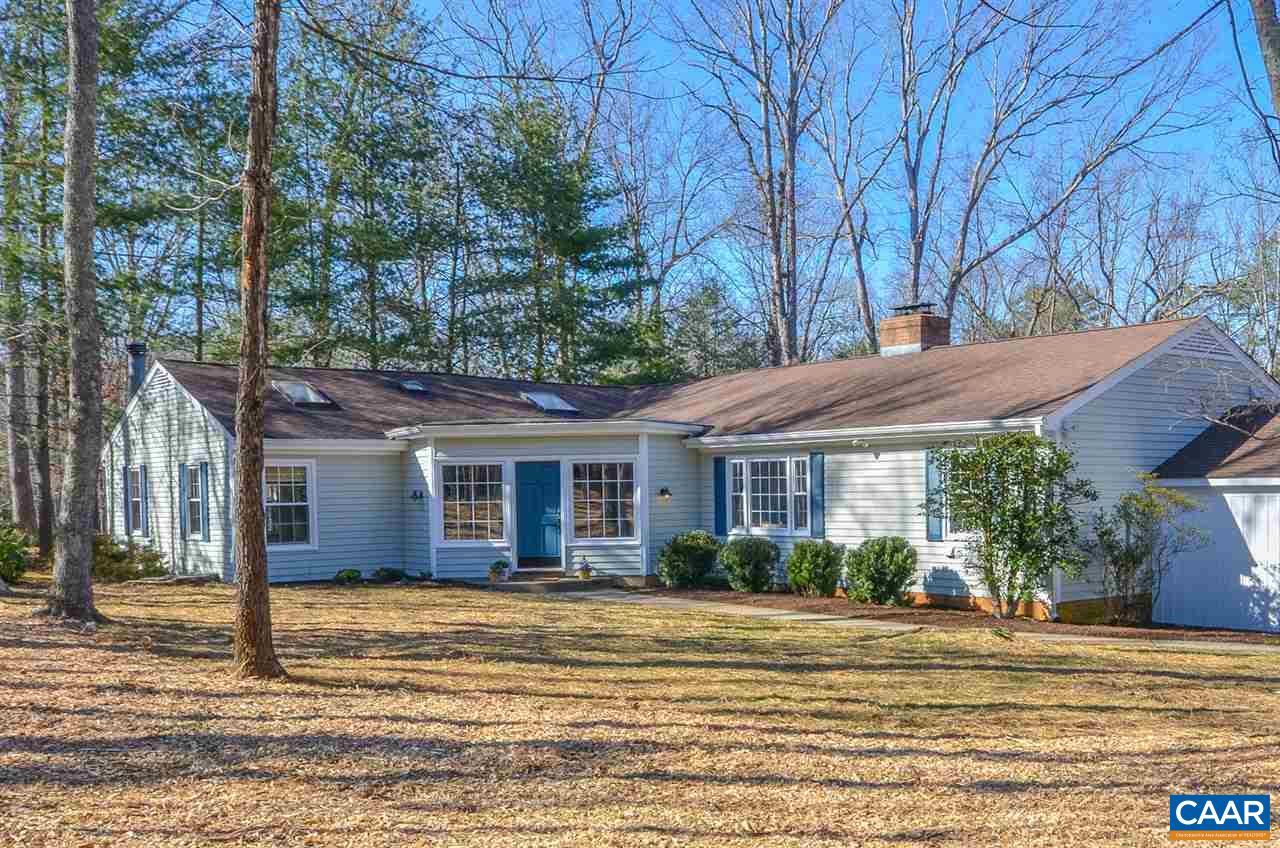 1314 Tilman Road Charlottesville, VA 22901 - Photo 1 of 27 Charming, fresh one-level home in desirable Ivy just around the corner from Meriwether Lewis tucked behind a light screening of pines.
