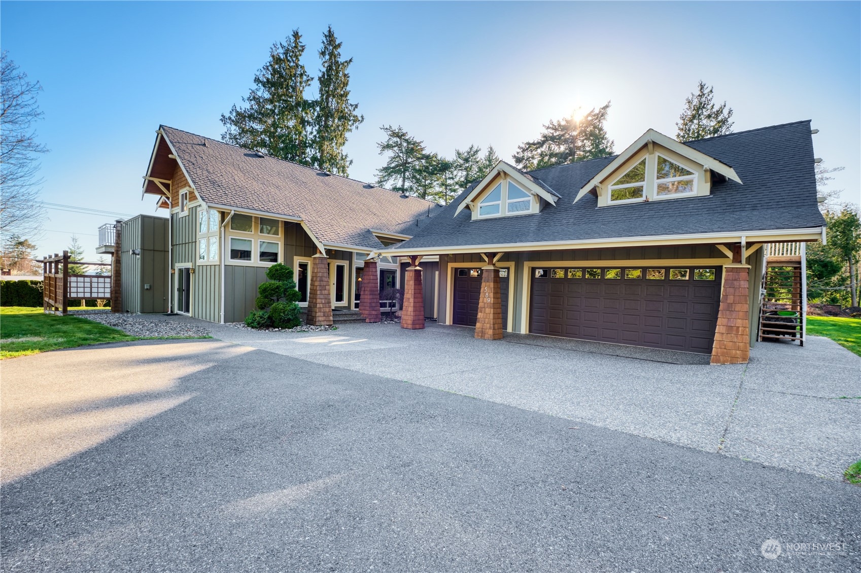 589 South Beach Road Point Roberts, WA 98281 - Photo 1 of 37 a view of house with outdoor space and sitting area