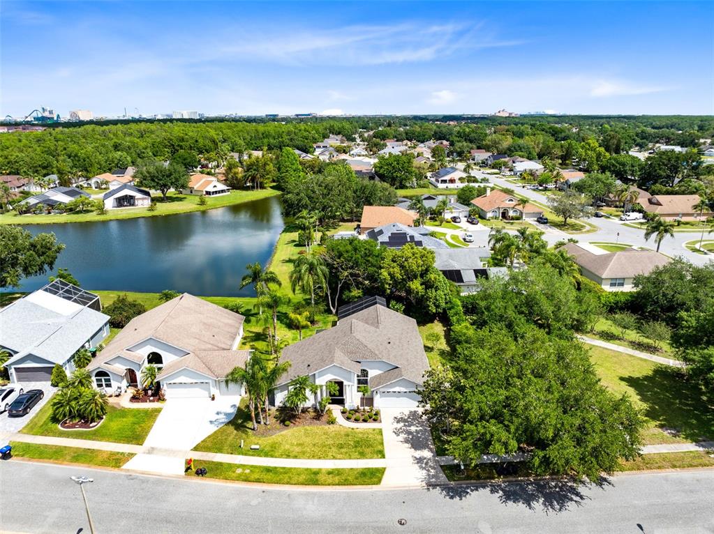 5809 Donnelly Circle Orlando, FL 32821 - Photo 22 of 22 an aerial view of a house with a lake view