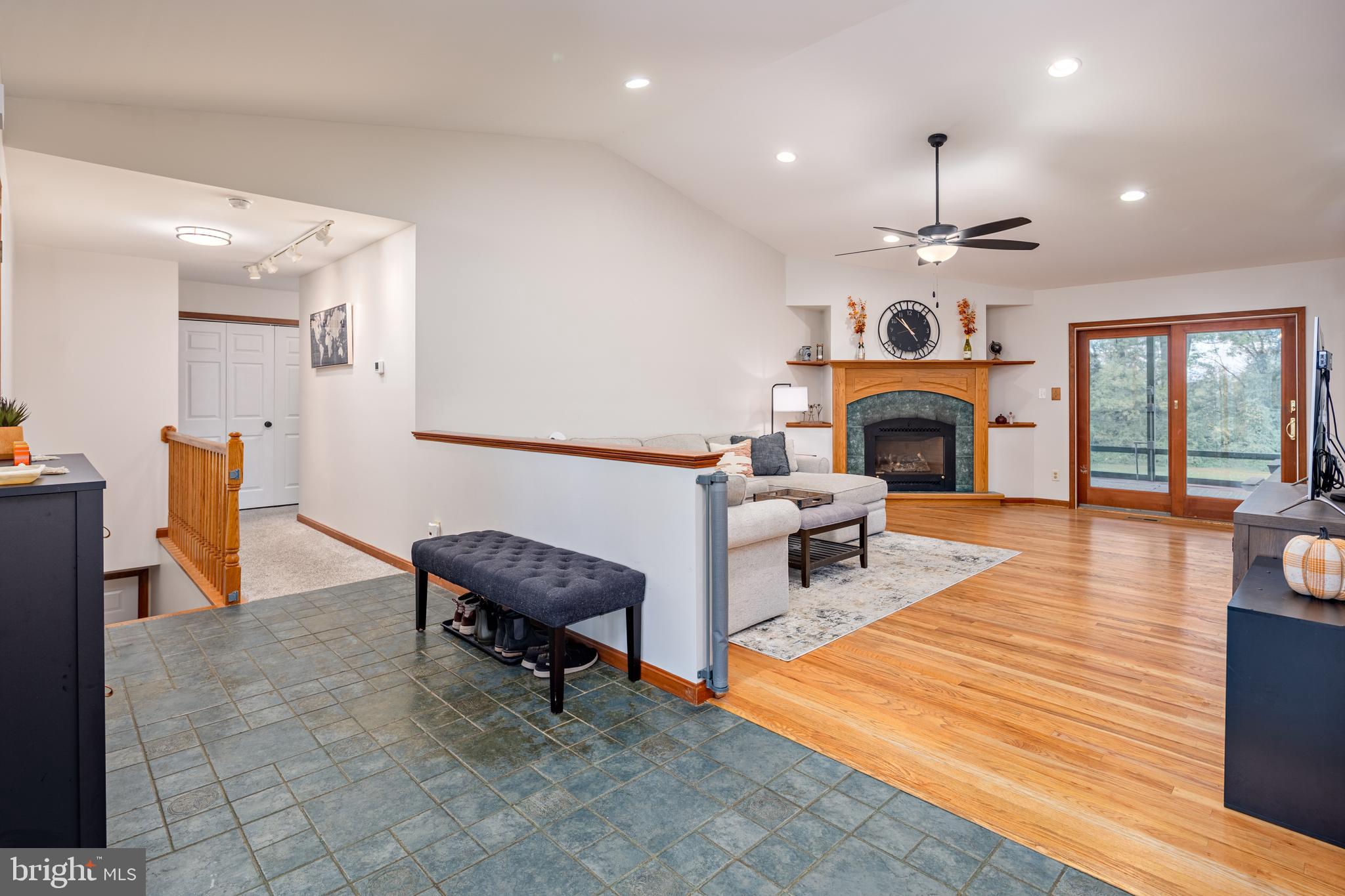 15902 Trenton Road Upperco, MD 21155 - Photo 26 of 57 a living room with furniture and a fireplace