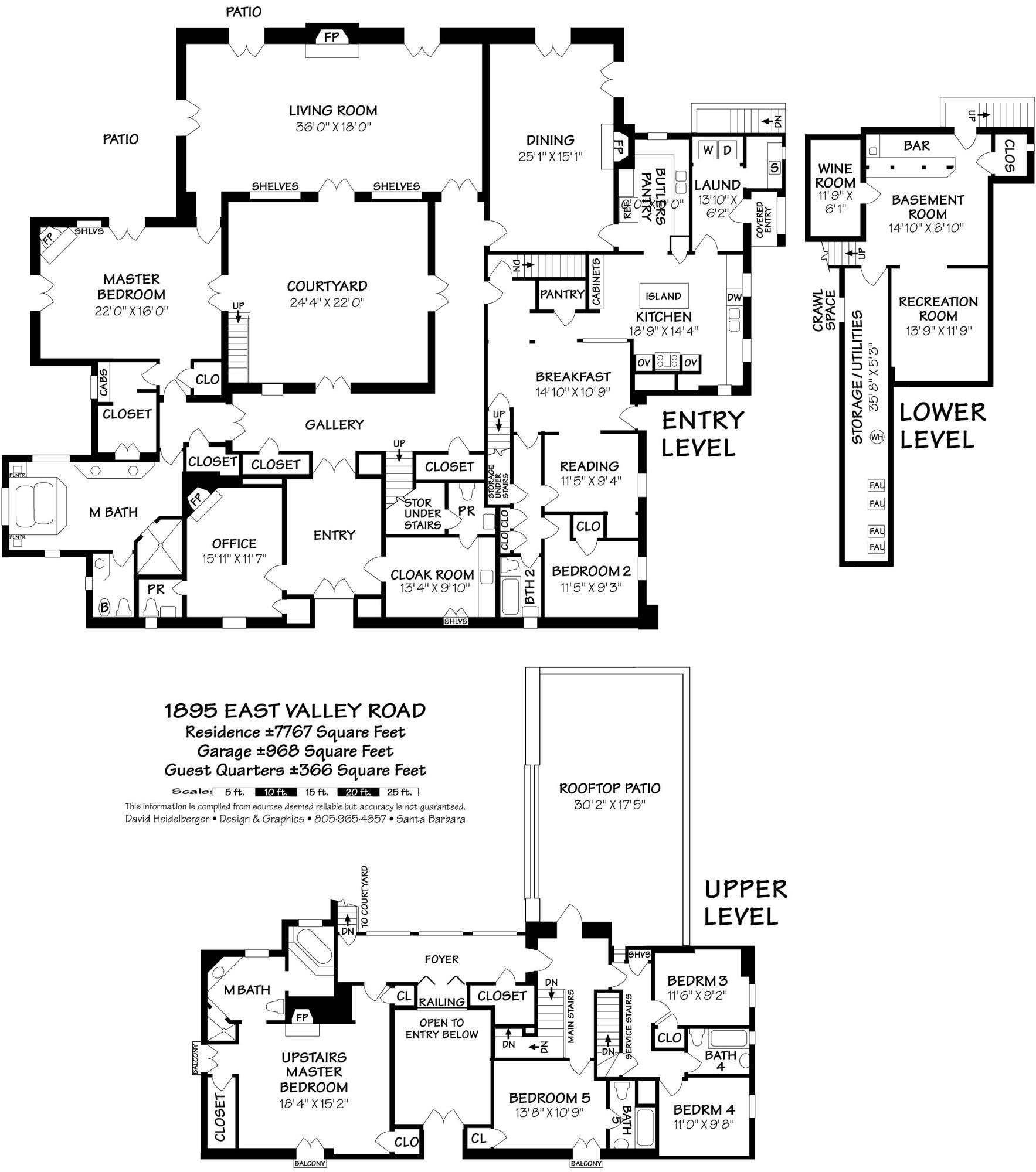 1895 East Valley Road Santa Barbara, CA 93108 - Photo 18 of 19 EVR floor plan