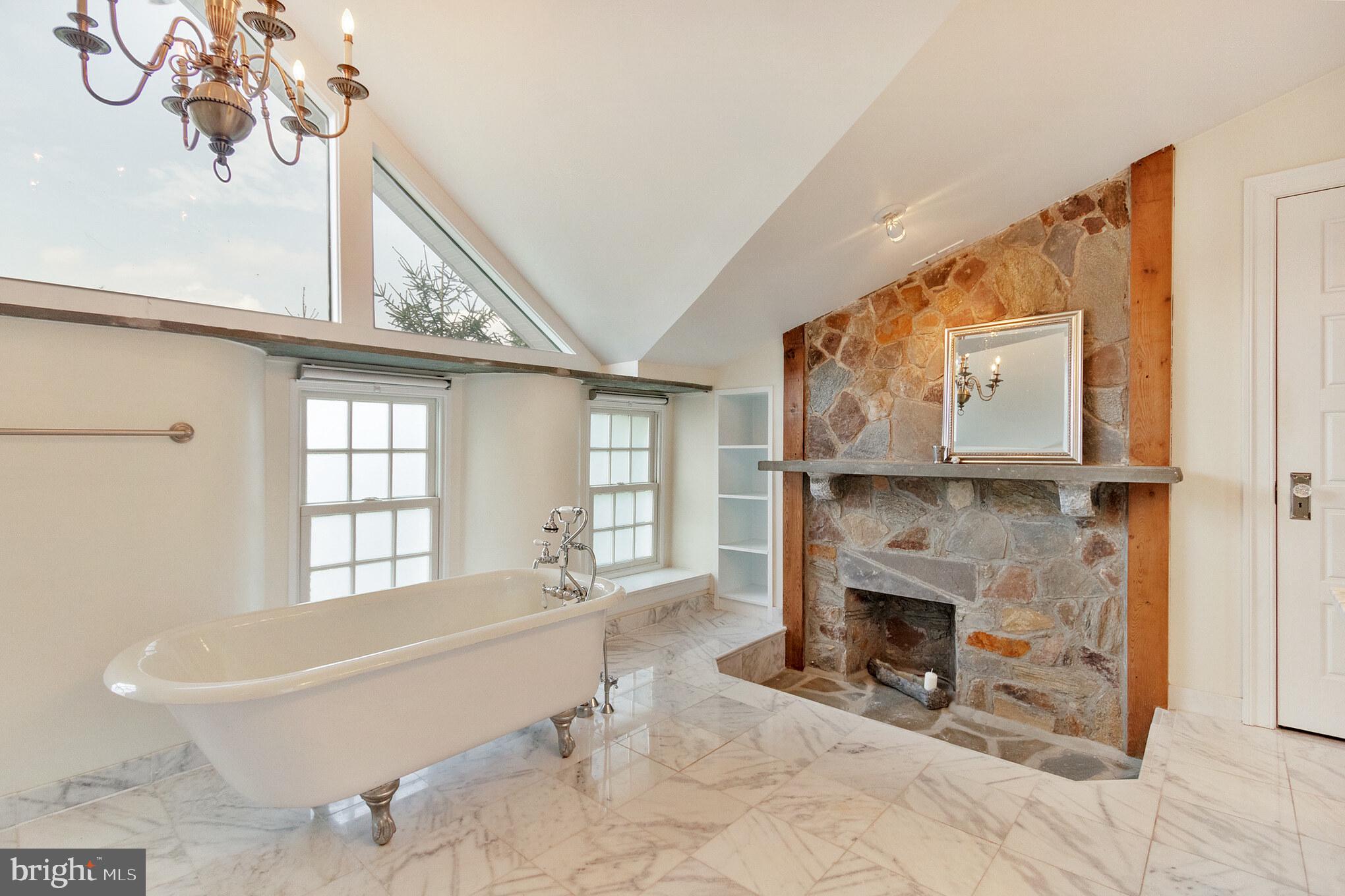 300 Ravenscliff Drive Springfield, PA 19064 - Photo 26 of 45 MASTER BATH WITH FIREPLACE