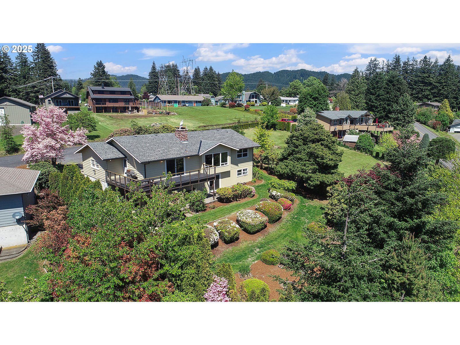 101 Allen Street Carson, WA 98610 - Photo 37 of 48 a view of a city with mountains in the background