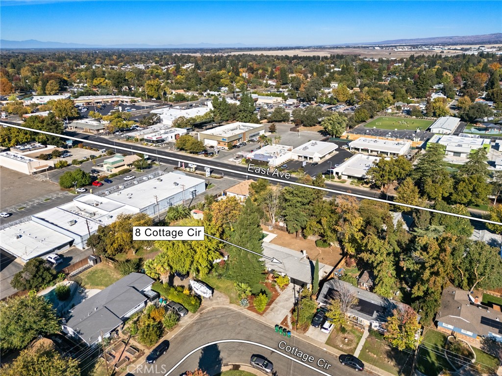 8 Cottage Circle Chico, CA 95926 - Photo 35 of 46 an aerial view of a city