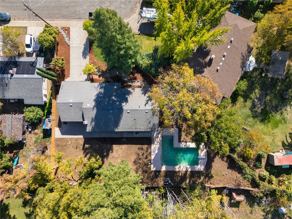 8 Cottage Circle Chico, CA 95926 - Photo 46 of 46 an aerial view of a house with yard swimming pool and outdoor seating