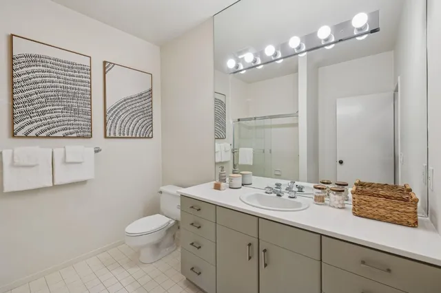 a view of a porch with a door and a couch