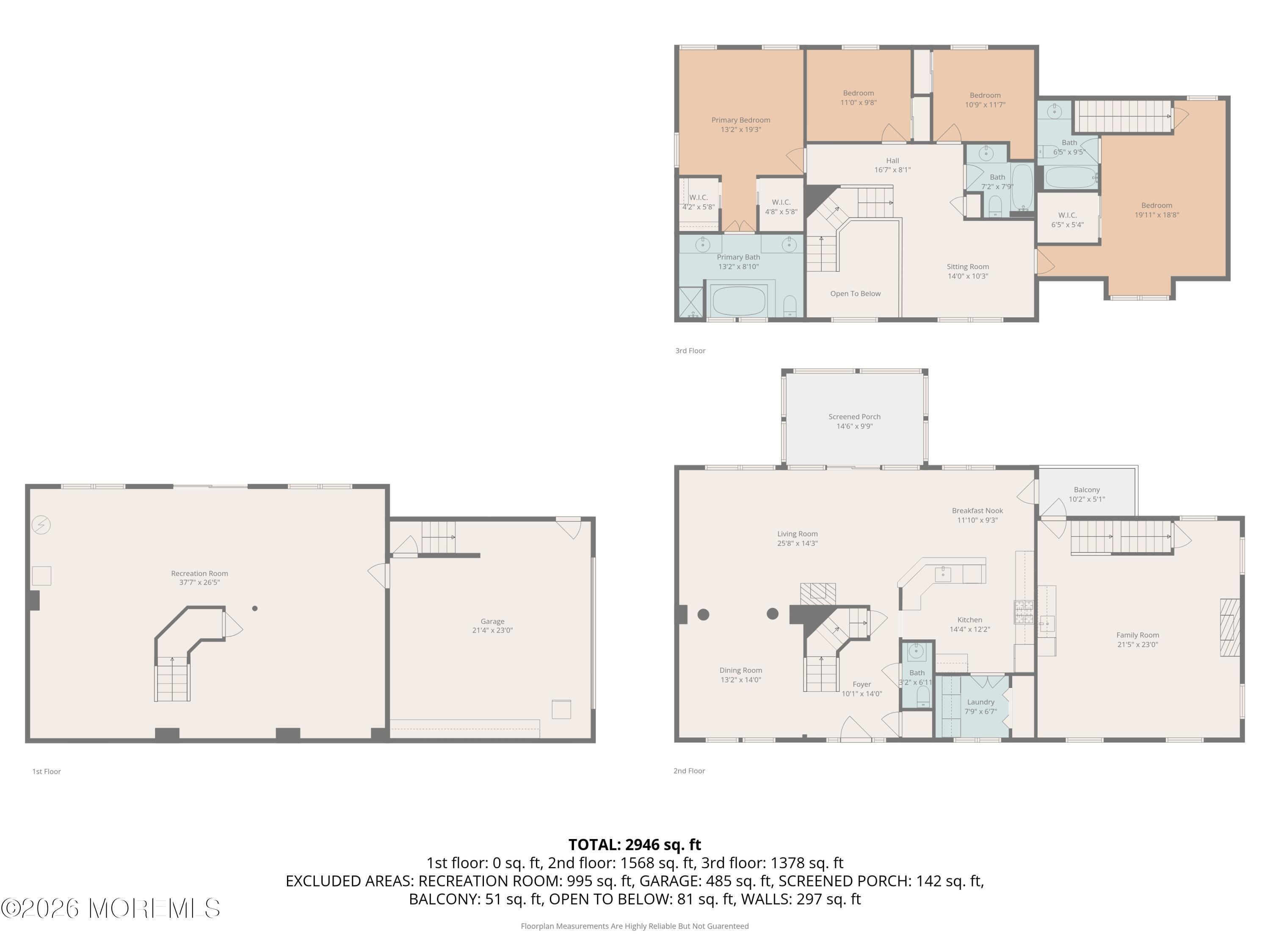 1651 Forge Pond Road Brick, NJ 08724 - Photo 70 of 71 Floorplan All Floors