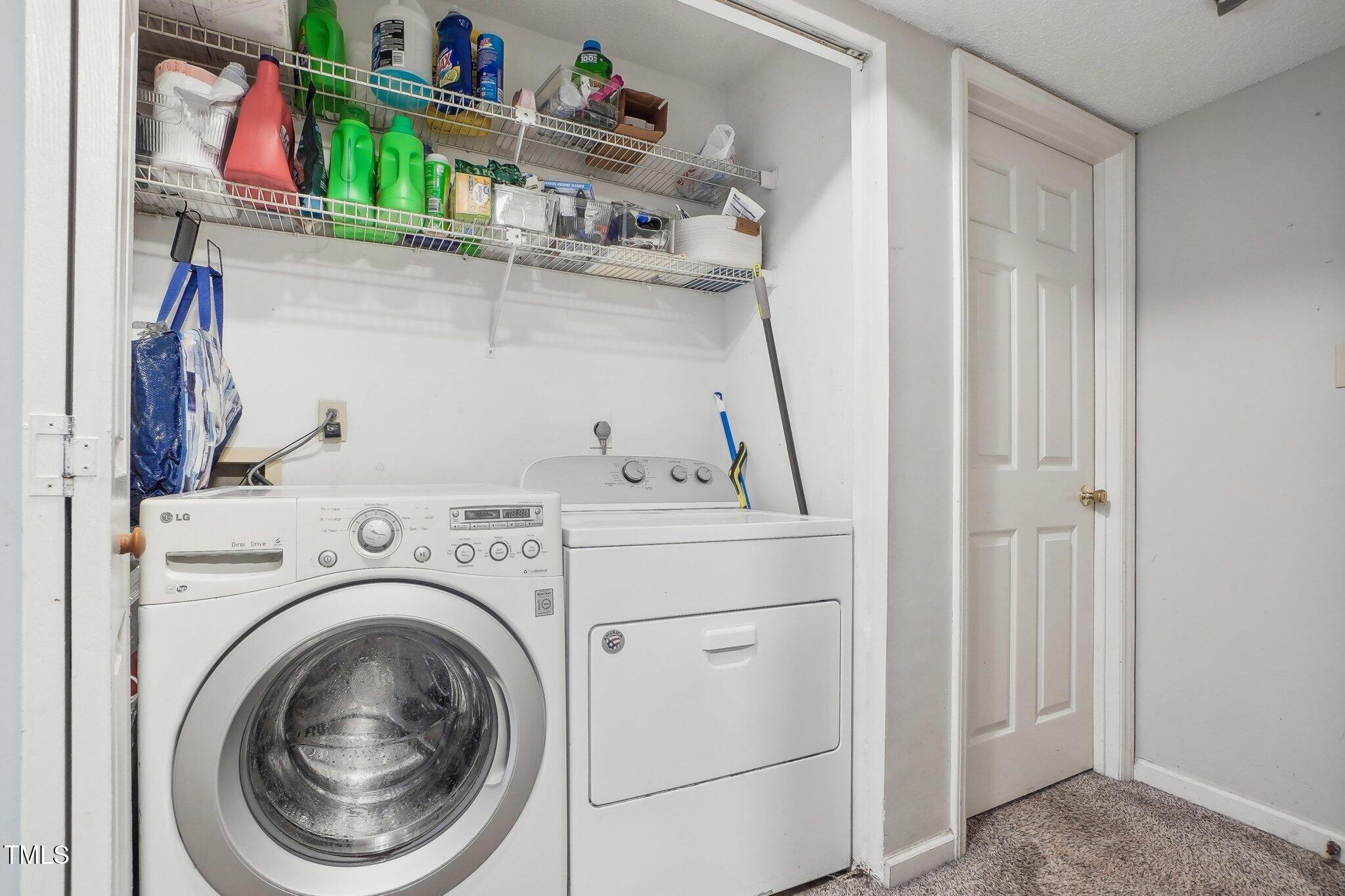 418 Devlin Place Durham, NC 27707 - Photo 10 of 19 a utility room with dryer and washer