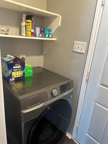 a close view of utility room