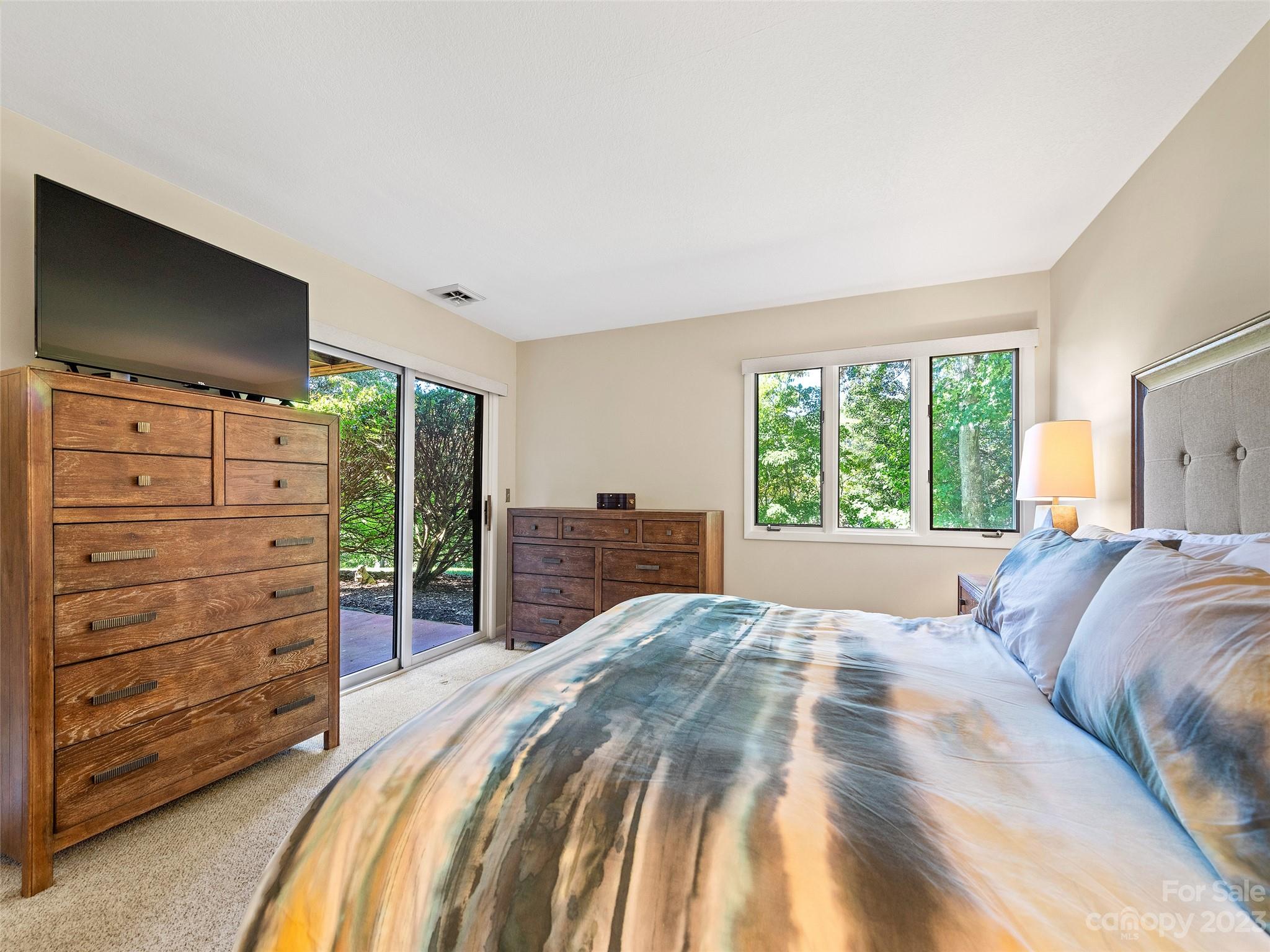 87 Willow Road, Unit C1 Waynesville, NC 28786 - Photo 30 of 48 a bed room with a bed and a television