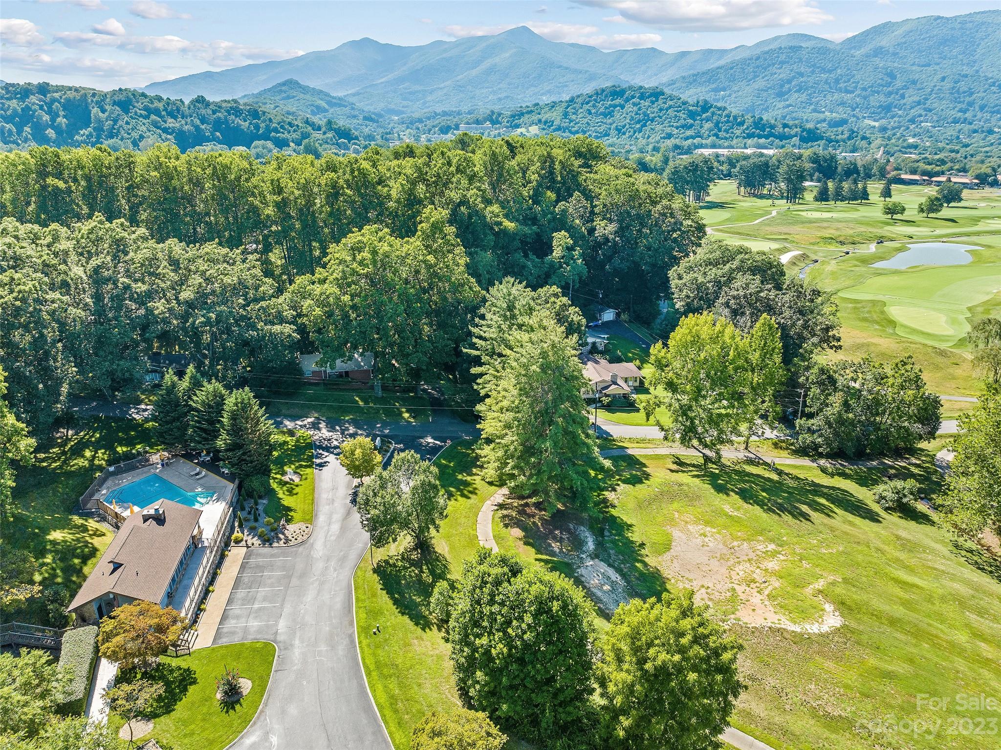87 Willow Road, Unit C1 Waynesville, NC 28786 - Photo 46 of 48 a view of a lake with a mountain