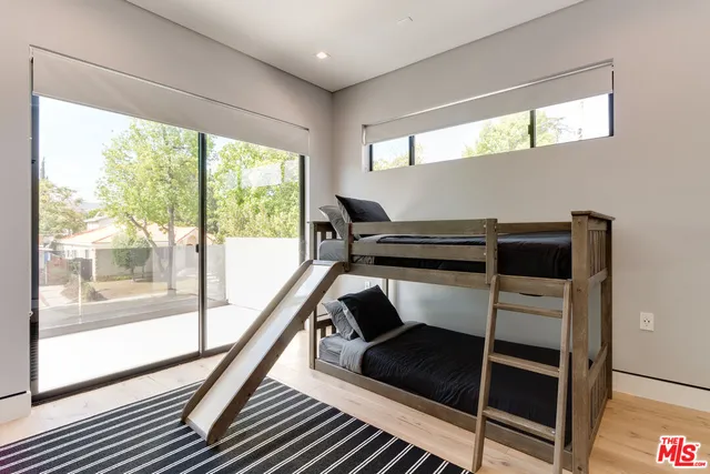 a living room with a furniture