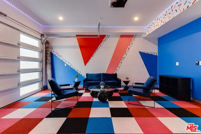 a room with furniture and rug