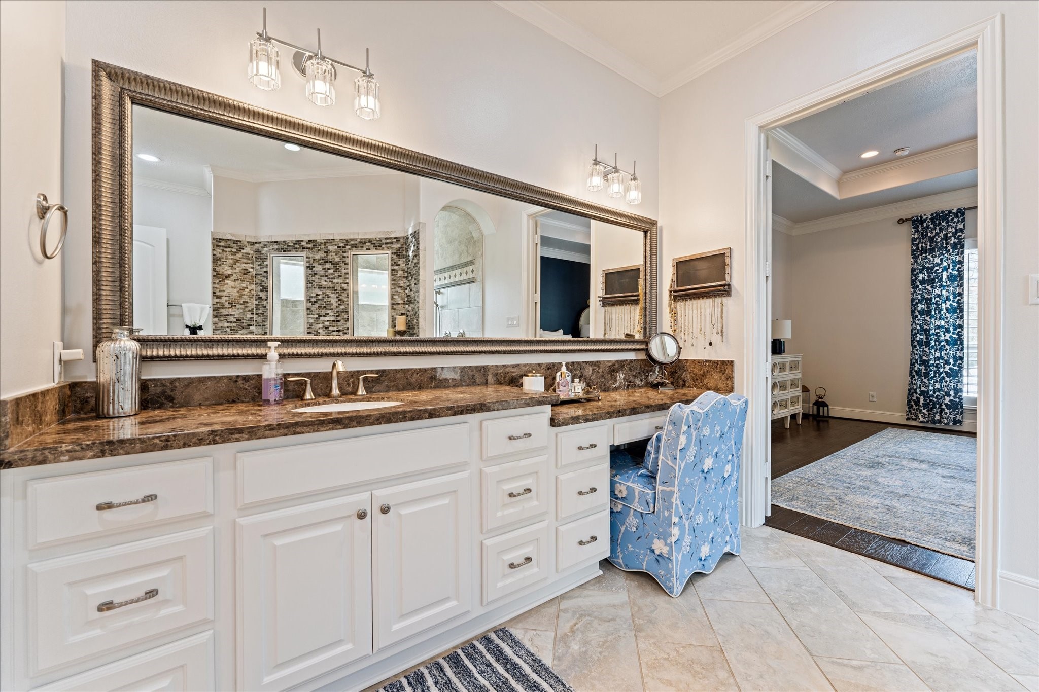 30618 Spring Lake Boulevard Tomball, TX 77375 - Photo 27 of 50 Primary bathroom with so much counter space and a vanity area on this side.