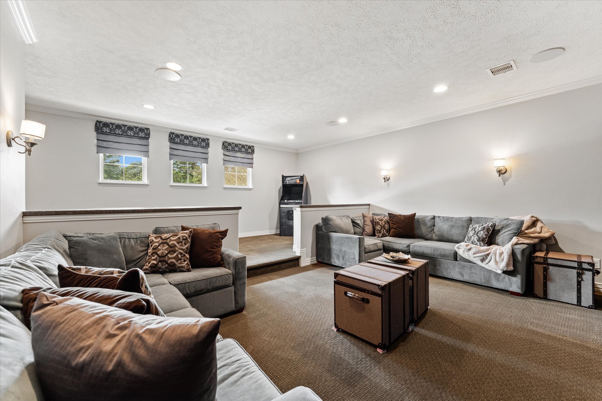 30618 Spring Lake Boulevard Tomball, TX 77375 - Photo 32 of 50 Large theater room upstairs. Custom built-ins everywhere.