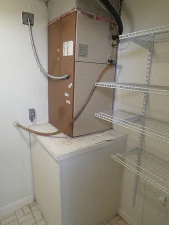 a close view of utility room