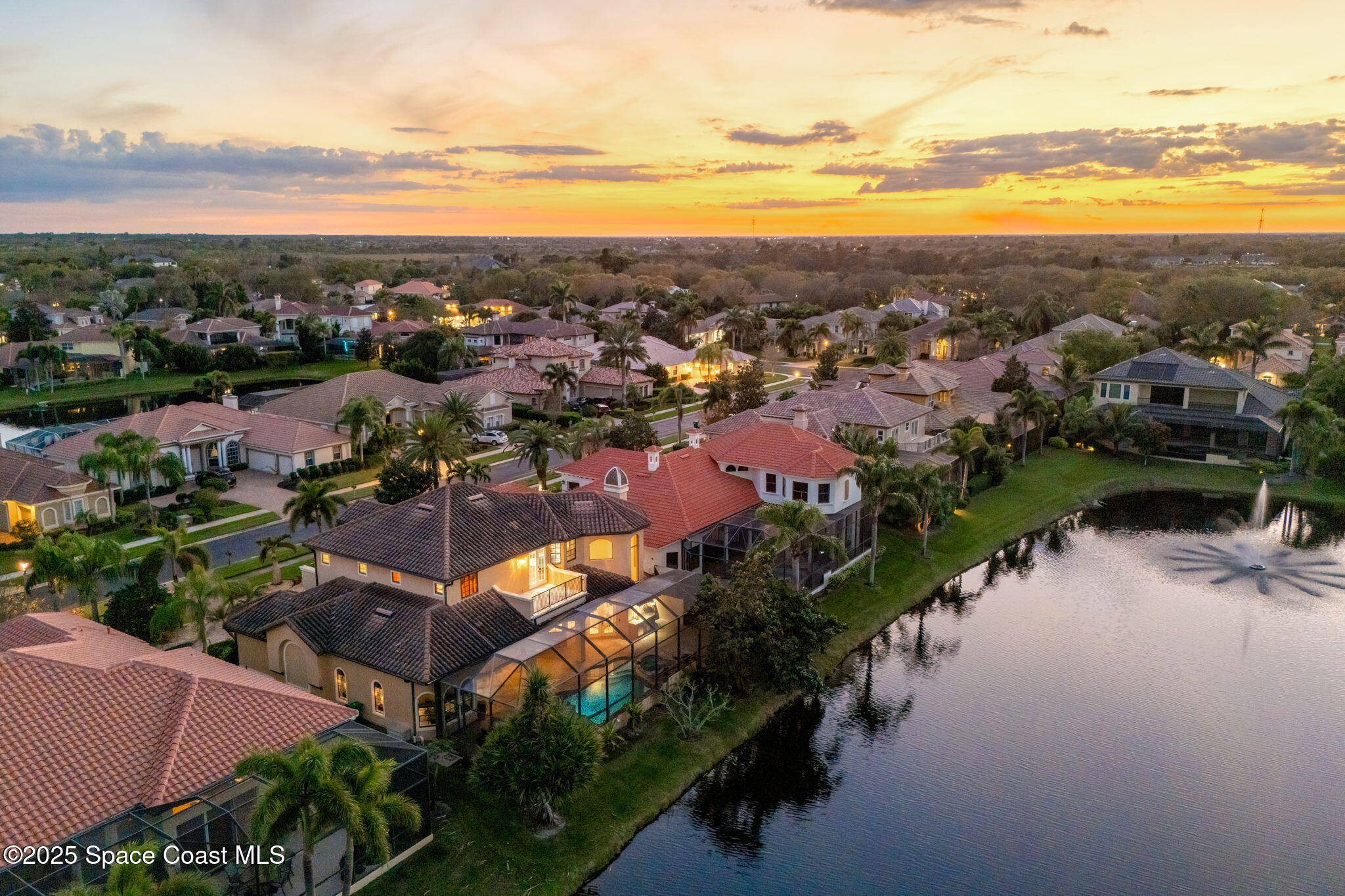 6205 Anello Drive Melbourne, FL 32940 - Photo 47 of 49 a view of a city and ocean view