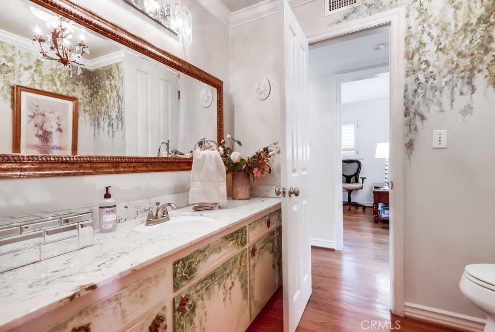 835 Statler Street San Pedro, CA 90731 - Photo 19 of 35 a bathroom with a sink double vanity and a mirror