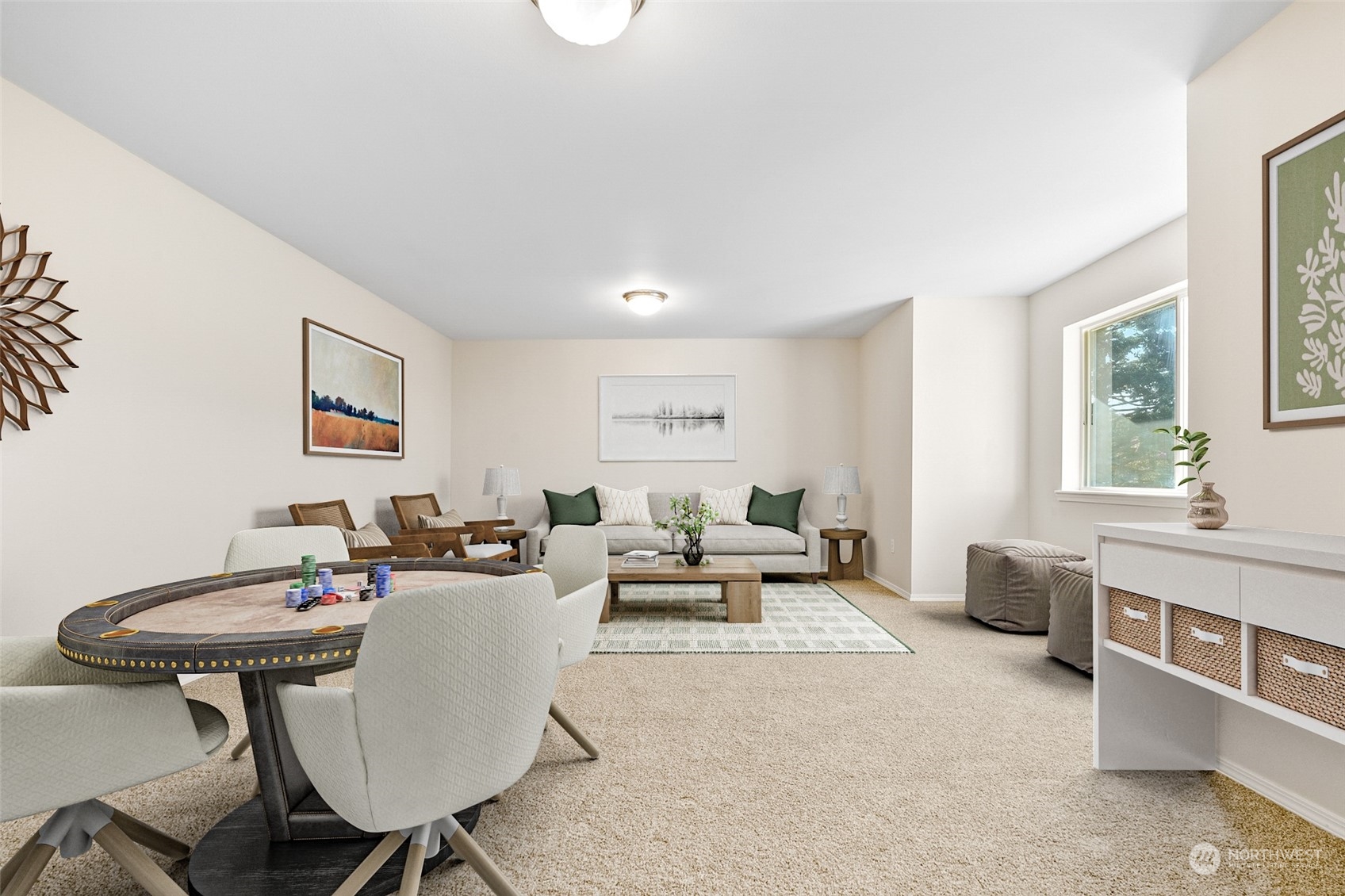 1730 Southeast 30th Place Renton, WA 98055 - Photo 28 of 31 a living room with furniture and a wooden floor