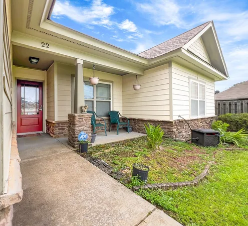 a view of a house with patio
