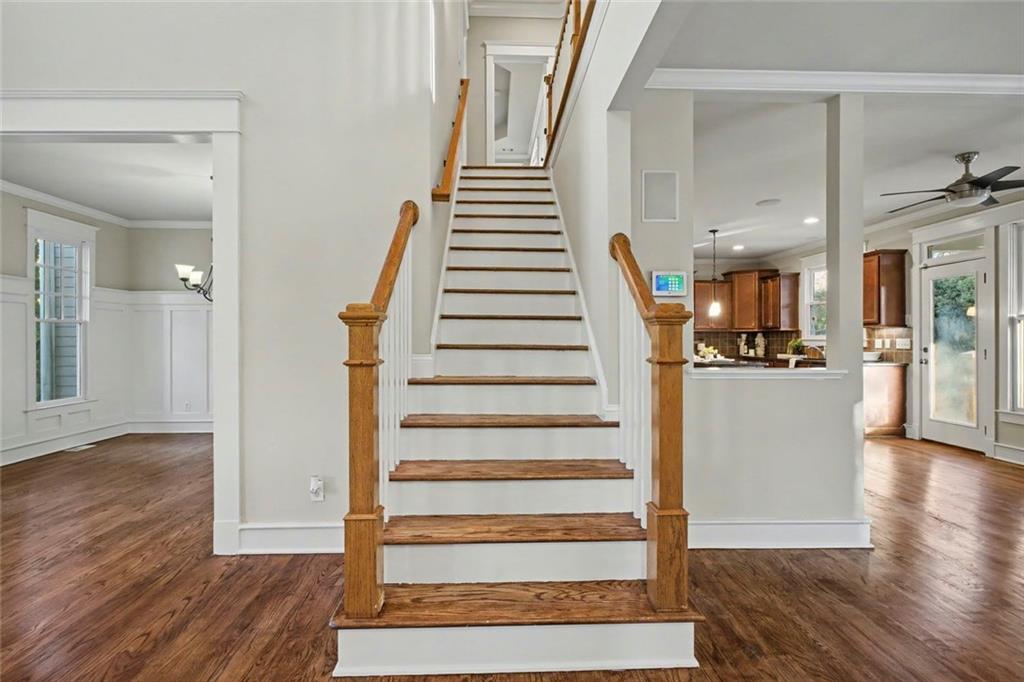 3105 Brick Lane Decatur, GA 30033 - Photo 17 of 72 a view of entryway and hall with wooden floor