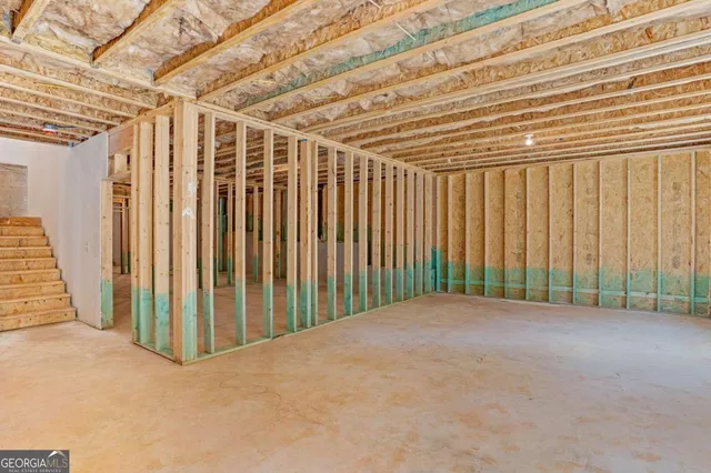 a view of a wooden deck