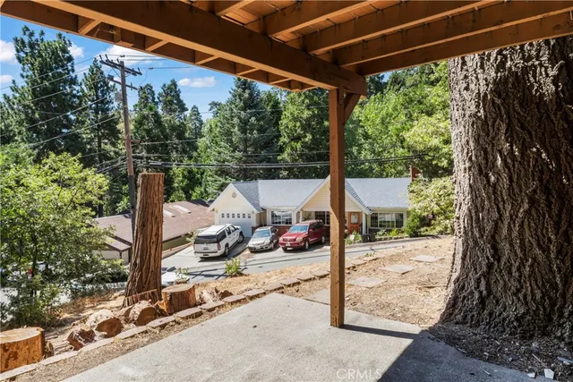 a view of a room with a small space