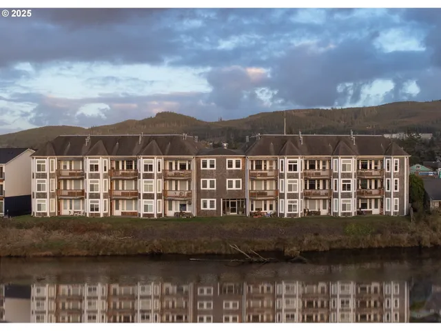 a view of a lake with a mountain in the background