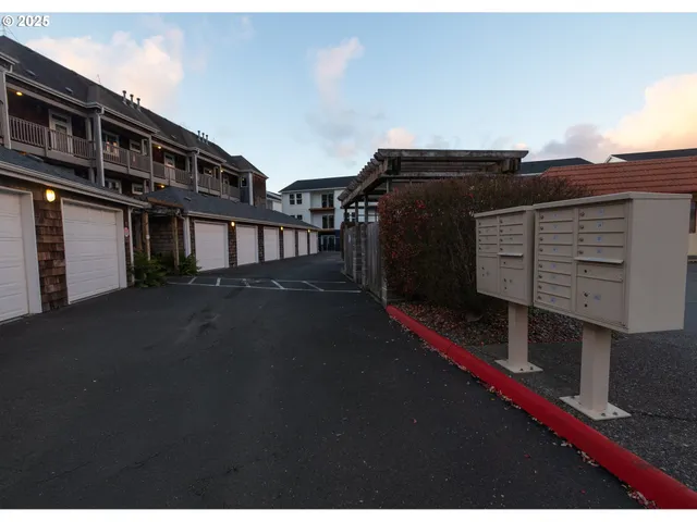 a front view of residential houses