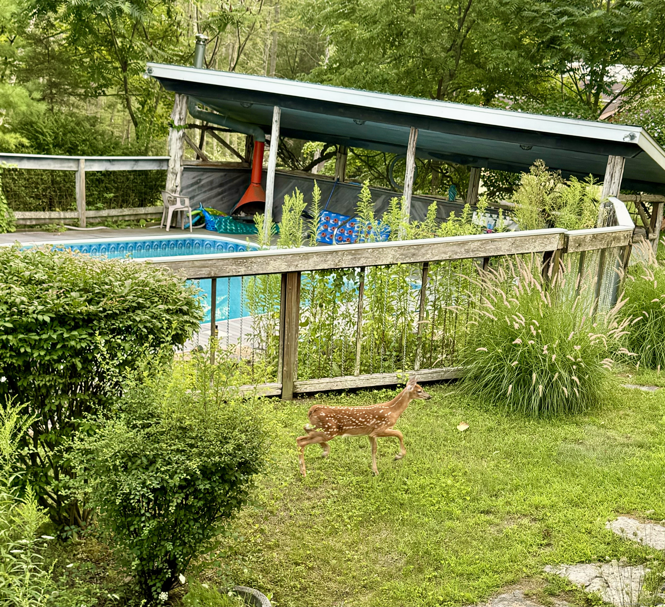 48 Preston Lane Salisbury, CT 06068 - Photo 32 of 36 a view of small swimming pool with an outdoor seating