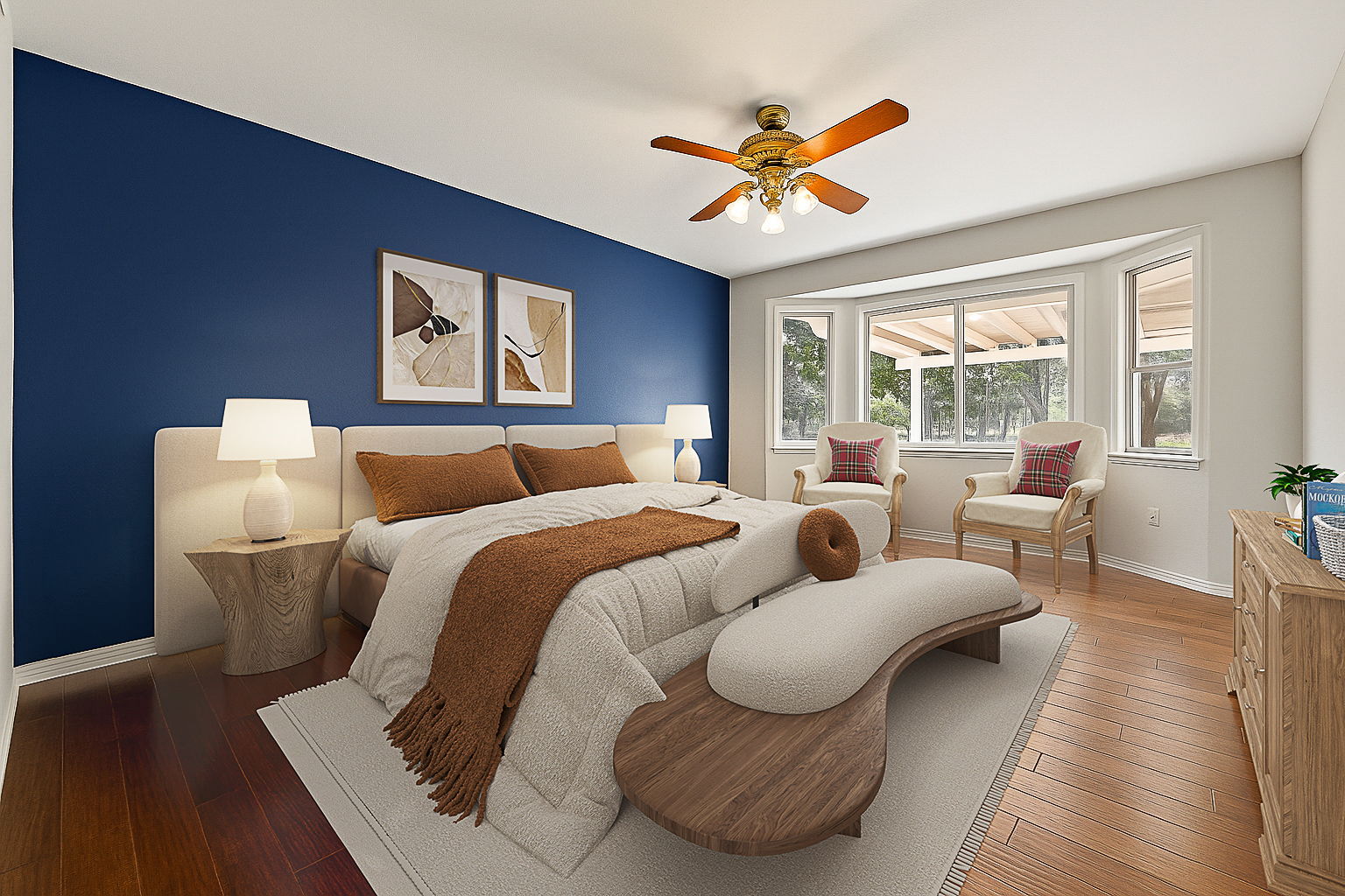 105 Liatris Lane Georgetown, TX 78633 - Photo 22 of 36 Virtually staged primary bedroom