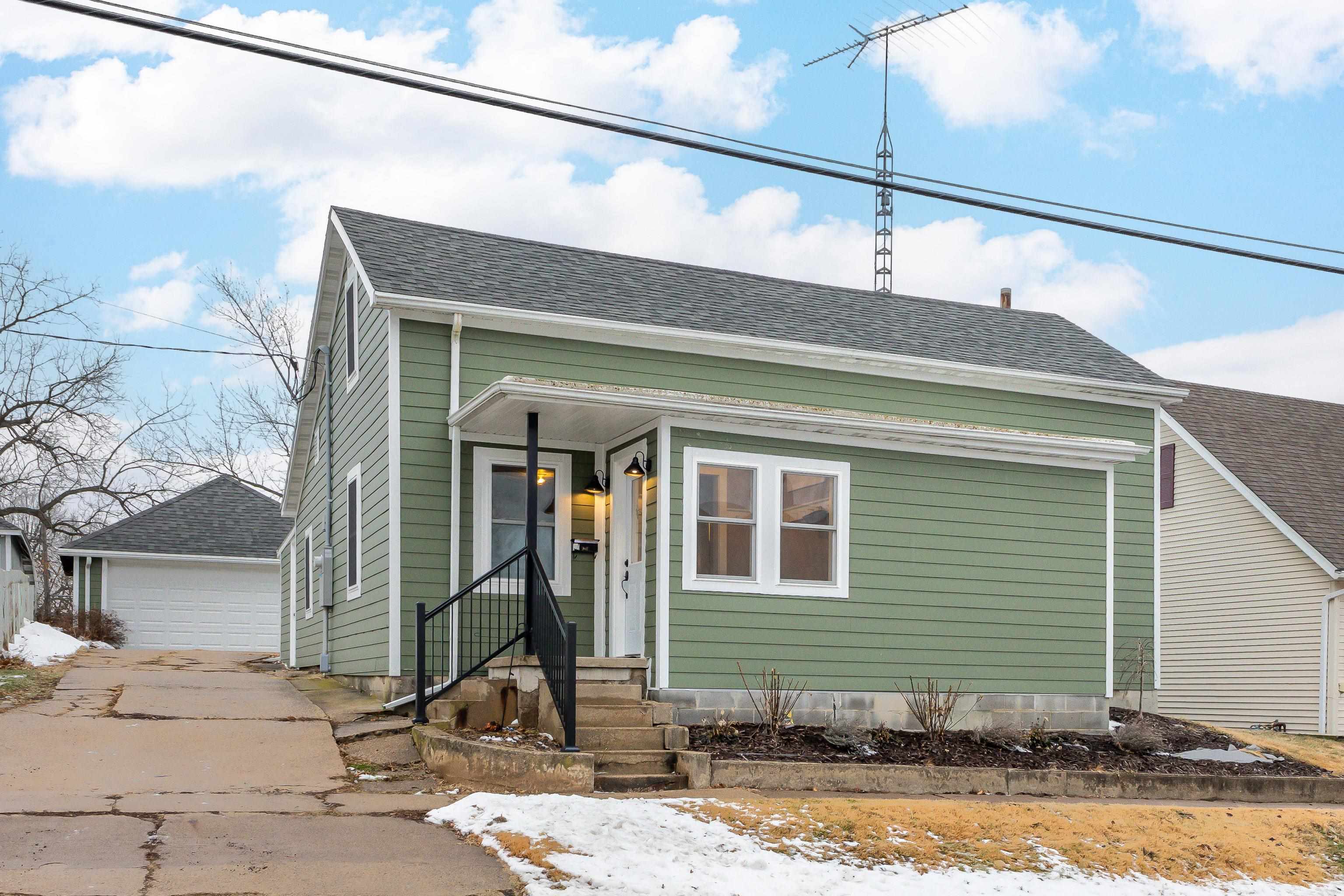 a front view of a house