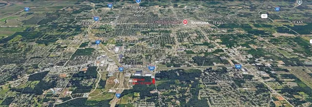 a view of city and tree