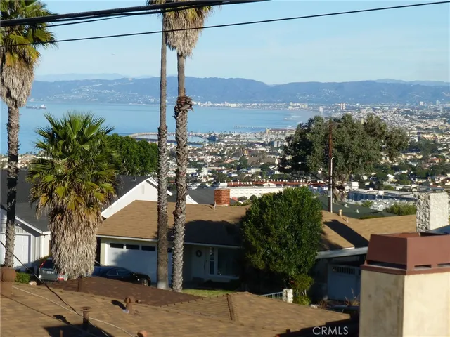 a view of a city from a balcony