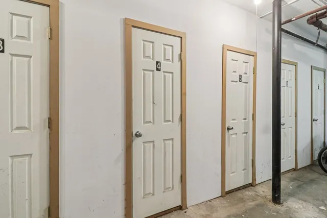 a view of a building next to a building