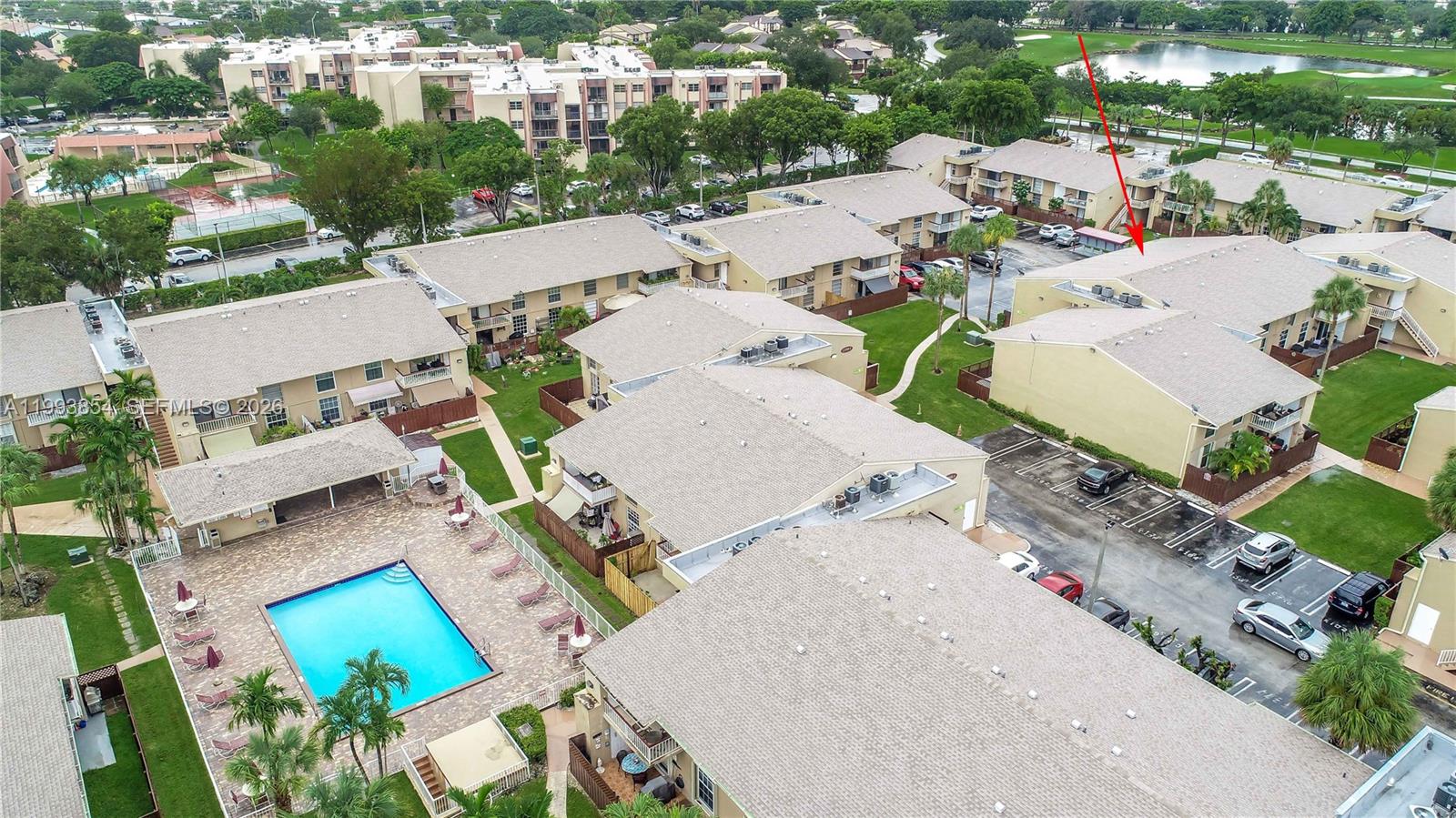 13785 Southwest 66th Street, Unit 239C Miami, FL 33183 - Photo 3 of 17 an aerial view of a house with outdoor space and a street view
