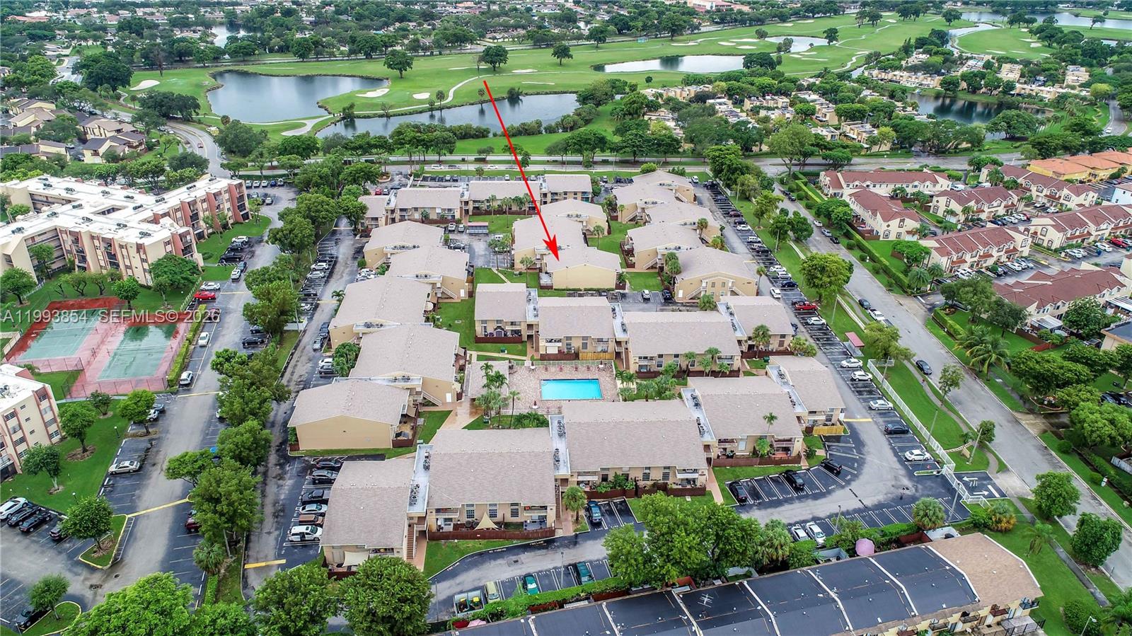 13785 Southwest 66th Street, Unit 239C Miami, FL 33183 - Photo 5 of 17 an aerial view of a house with outdoor space and lake view