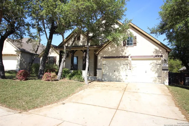 a view of a house with a patio