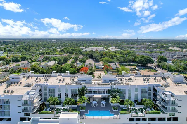 a view of a city with tall buildings
