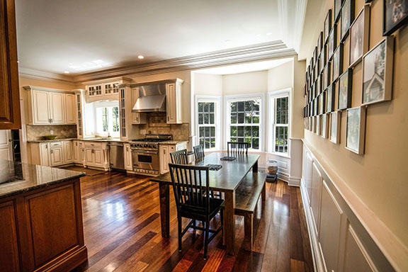 5 Clocks Lane Darien, CT 06820 - Photo 8 of 35 a view of a dining room with furniture window and wooden floor