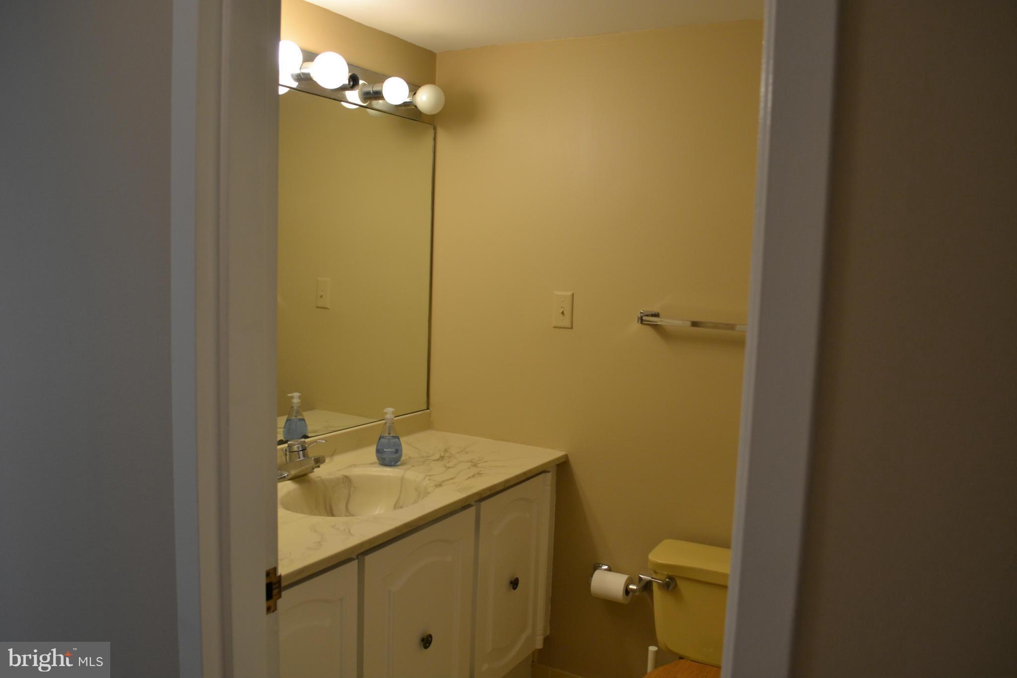 5225 Pooks Hill Road, Unit 204S Bethesda, MD 20814 - Photo 9 of 14 a bathroom with a sink mirror and toilet