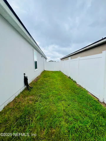 a view of an outdoor space and deck