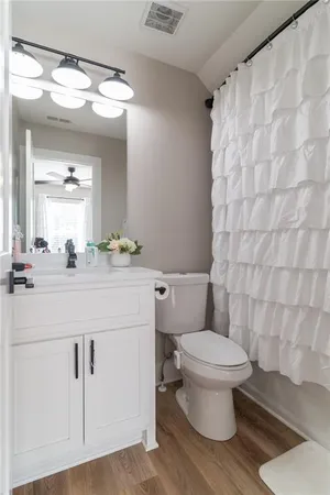 a view of a wooden bridge