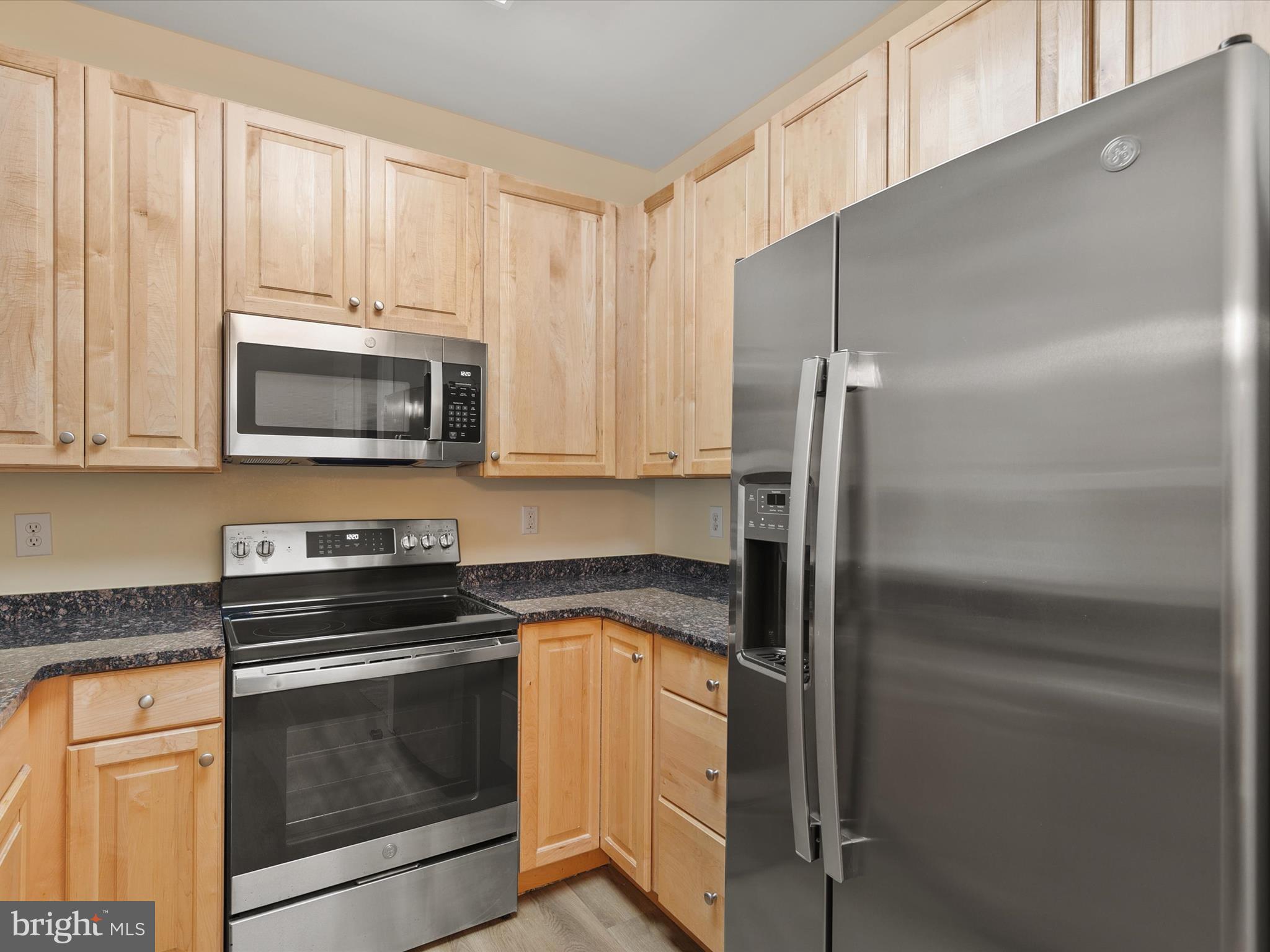 30611 Cedar Neck Road, Unit 2204 Ocean View, DE 19970 - Photo 12 of 33 a kitchen with appliances a microwave and cabinets