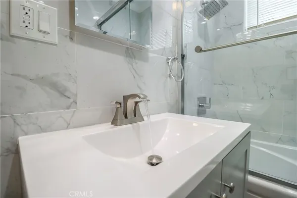 a bathroom with a sink