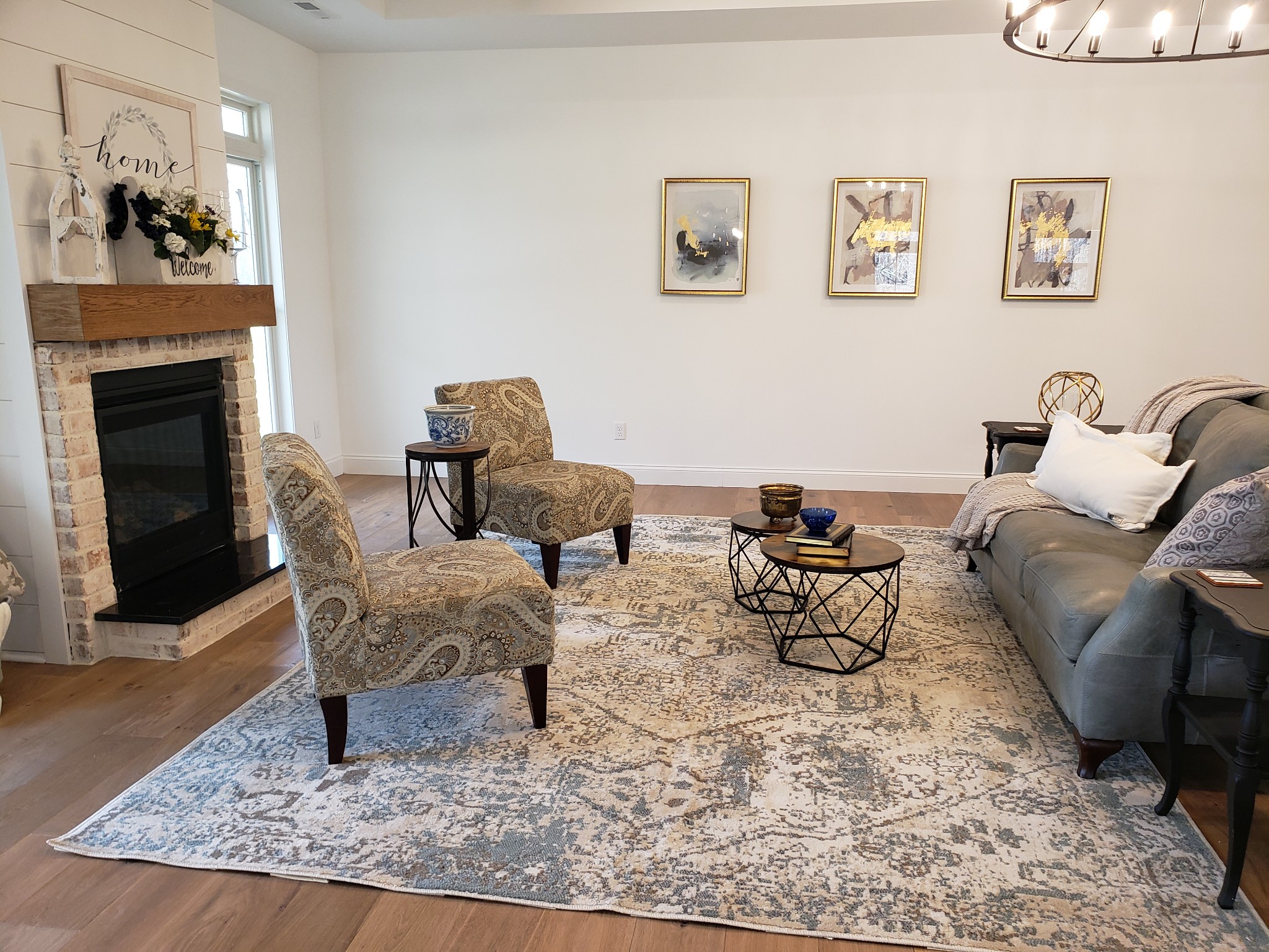 8221 Cookeville Boatdock Road Baxter, TN 38544 - Photo 6 of 13 a living room with furniture and a fireplace